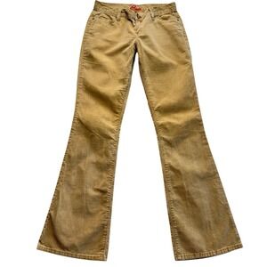 Blue Cult Y2K Vintage Bootcut Cords Corduroy‎ Tan Pants Sz 27 Boho Hippie #434